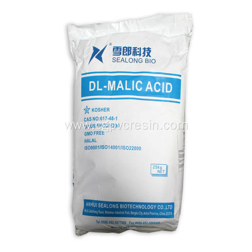 DL Malic Acid Cas 617-48-1 Food Acidulating Agent